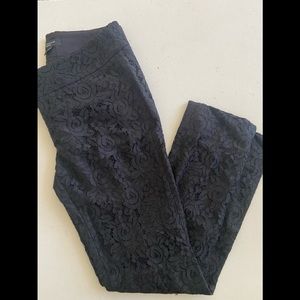 Ann Taylor black lace pants